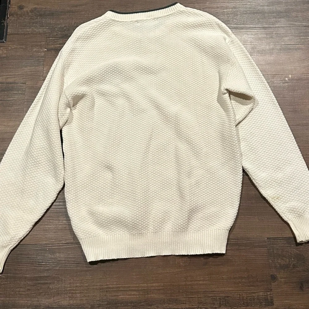 Vintage Cedar Falls Knit Sweater Labrador Duck Hunting Embroidery USA M - Picture 3 of 3